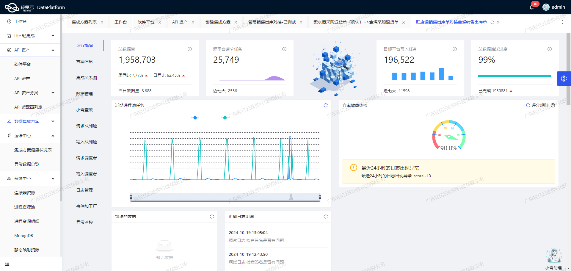 数据集成平台API接口配置